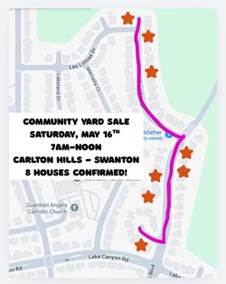 8 house community garage sale