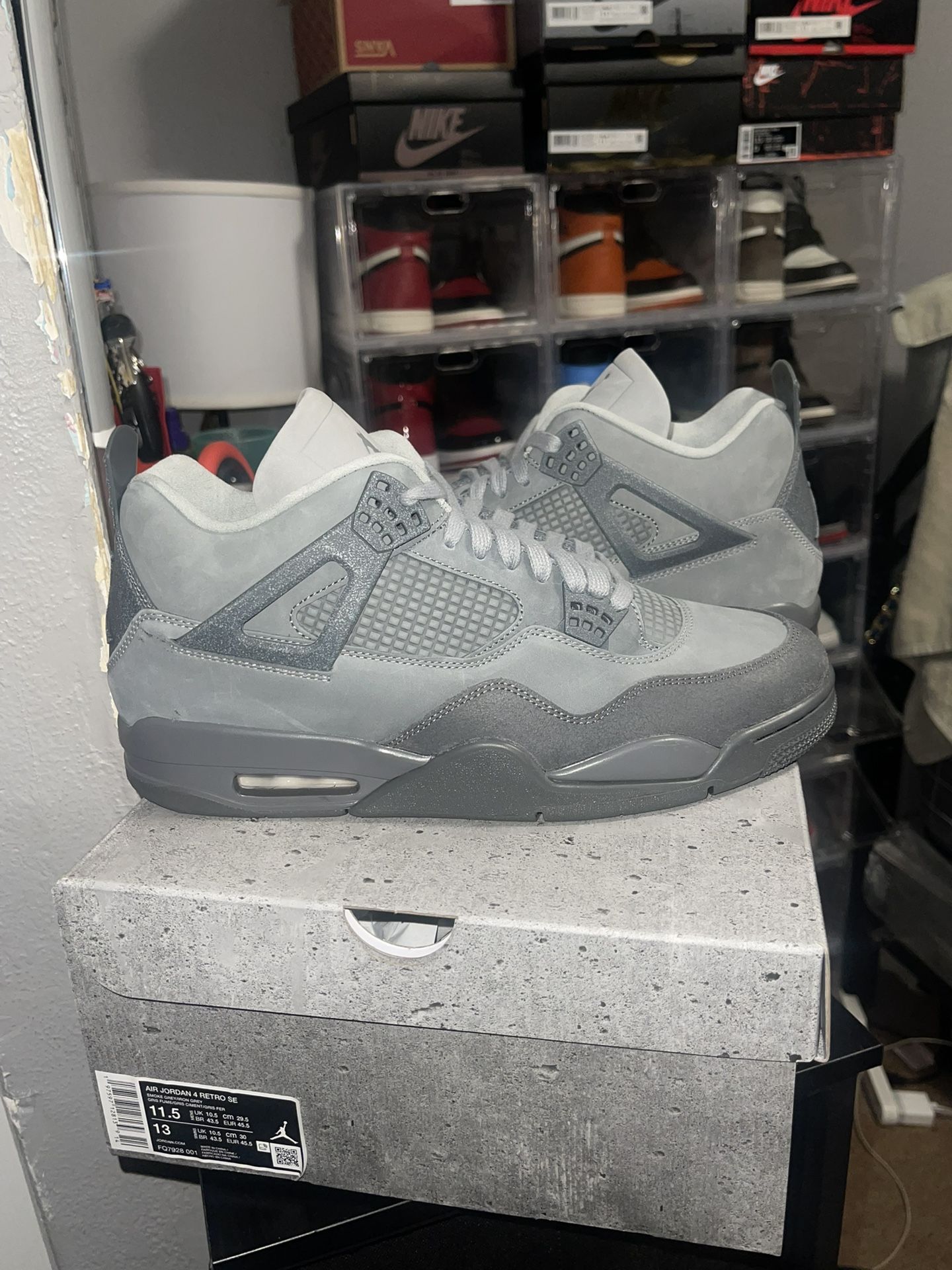 Air Jordan Retro 4 Paris Olympic Wet Cement