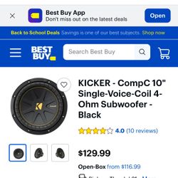 KICKER 10” Subwoofer