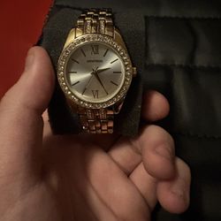 10k Gold Moissanite Watch