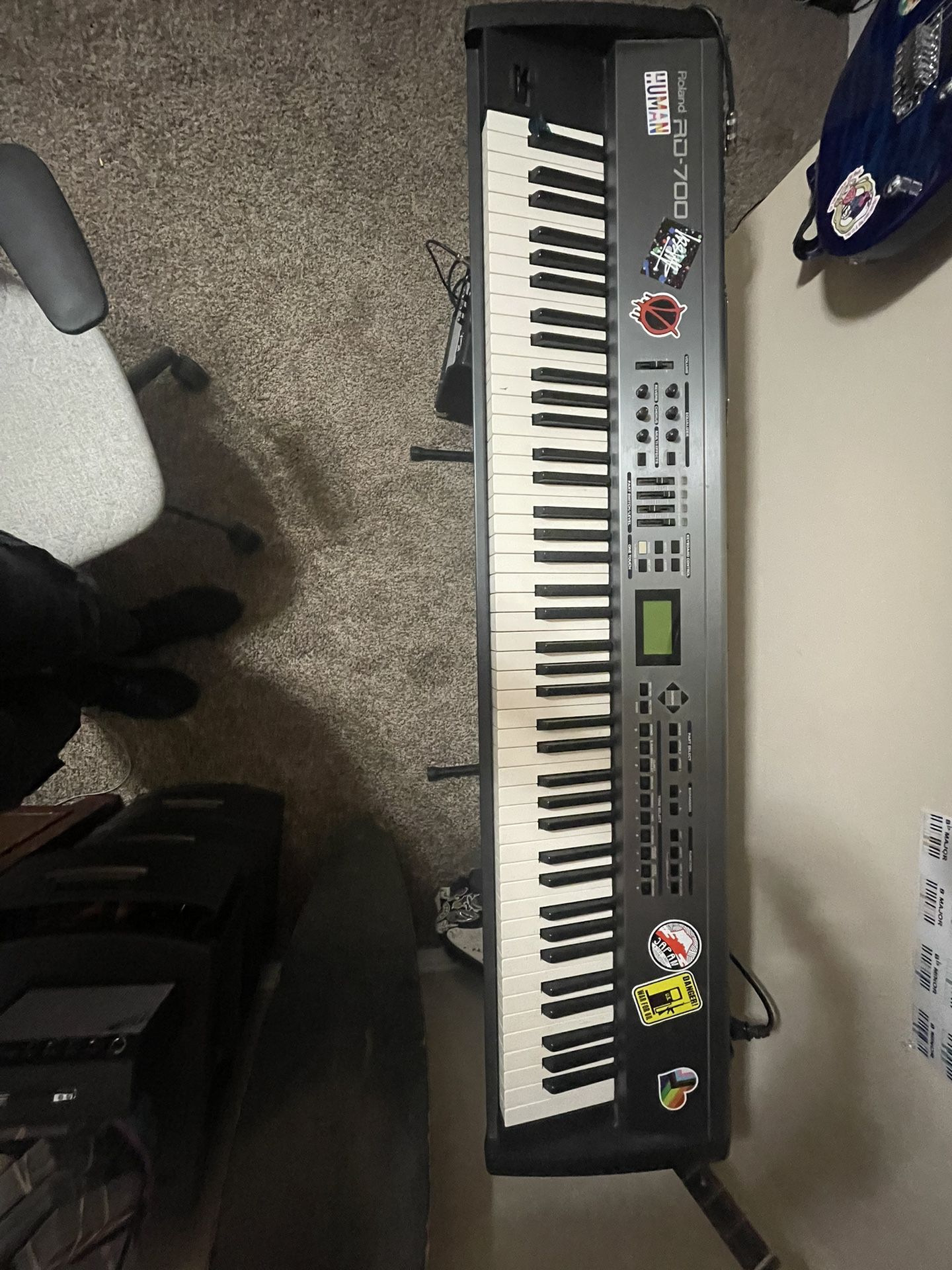 Roland RD-700 Piano with Squire Amp