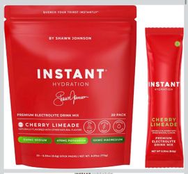 Instant Hydration Cherry Limeade Drink Mix – 20 Sticks – New