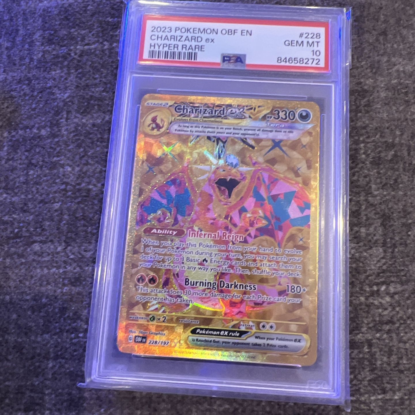 gold metal pokemon card charizard Pokemon Card Sun & Moon: Burning Shadows 150/147 Charizard GX Secret H –  Brokenvase Games