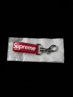 Supreme Leather Keychain Key Clip