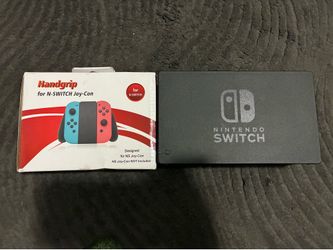 Nintendo Switch dock and handgrips