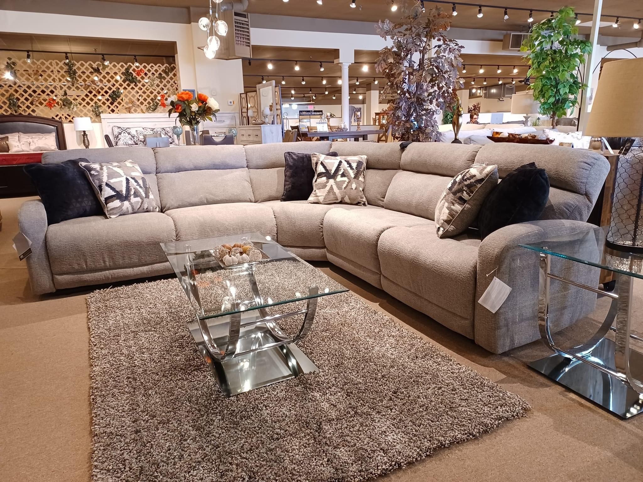 Power Reclining Sectional In Stock For Immediate Delivery