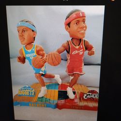 LeBron James / Carmelo Anthony dual bobbleheads