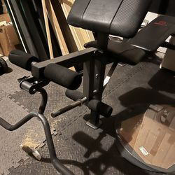 adjustable bench press with weights 