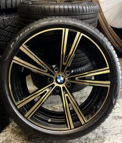 19” Bmw 340i 335i 430i 440i Gold Stock Wheels and Tires 