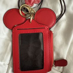Disney Mickey Or Minnie Mouse Lanyard New