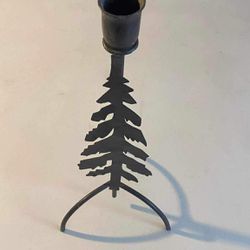 Metal Tree Black Candle Holder Christmas Holiday Decor