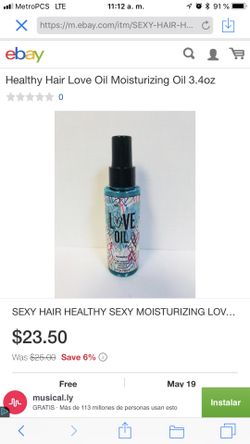 Sexy hair Love oil