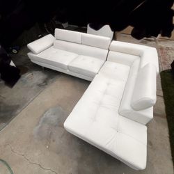 Modern Sectional White Couch