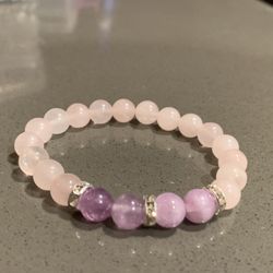 Rose Quartz Crystal Bracelet 