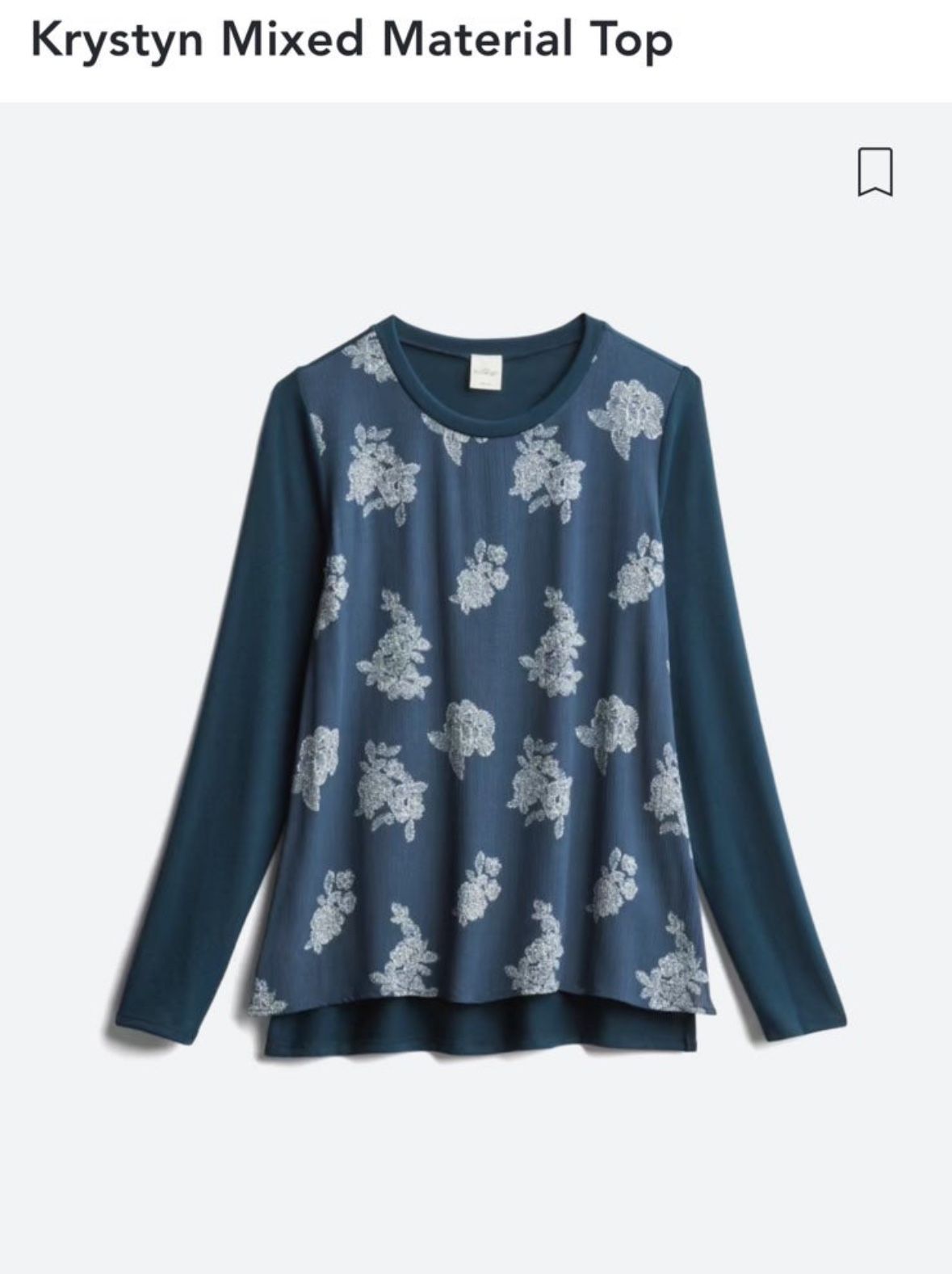 Kaileigh Krystyn Mixed Material Top