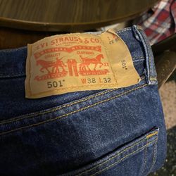 Mens 501 Levi’s Jeans Size 38 Waist/32
