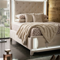 Furniture Bed with touch LED lighting