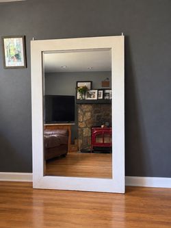 Large Rustic Wood Mirror, 44” x 68”