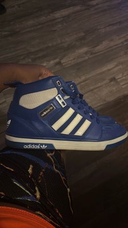 Adidas High-Top Sneakers Blue White