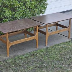 ✨ Mid-Century Modern Stingray Side Tables – Set of 2 ✨