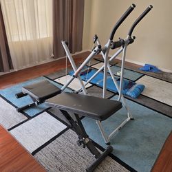 Standard flat bench for working out. Almost new