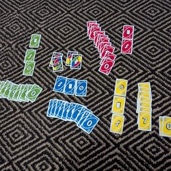 UNO  mini cards (missing two cards)