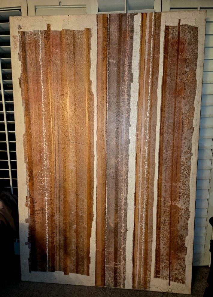 Lee Burr Painting 48" X 72" Original Abstract