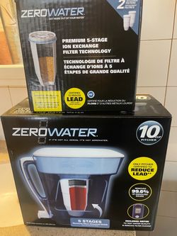 ZeroWater 10-Cup Pitcher with Replacement Filters