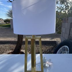 Nice Mid-Century Gold Metal Lamp