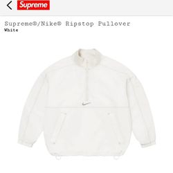 Supreme Nike Ripstop Pullover - White