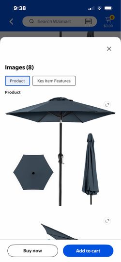 10 ft. Patio umbrella w/crank , tilt New