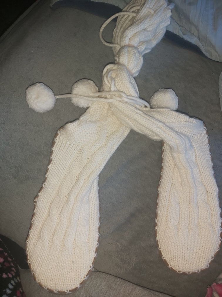 Victoria's secret pink brand like new sweater boots.