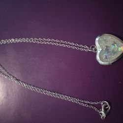 Cute Butterfly Silver Locket Necklace 