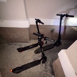 3 electric scooters 