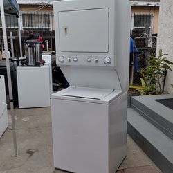 Stackable washer gas dryer
