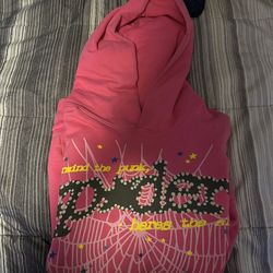pink spider hoodie size M