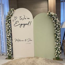 Arched Backdrop and Flower Arch