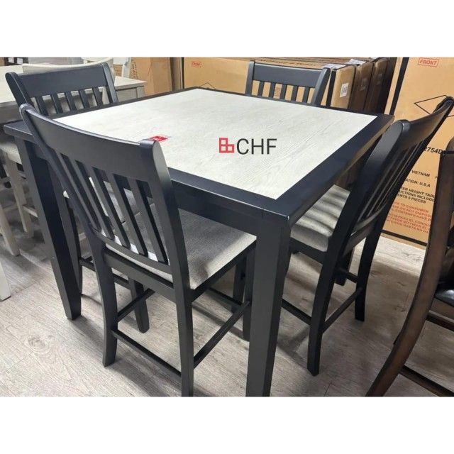 5 Piece Counter Height Dining Table Set