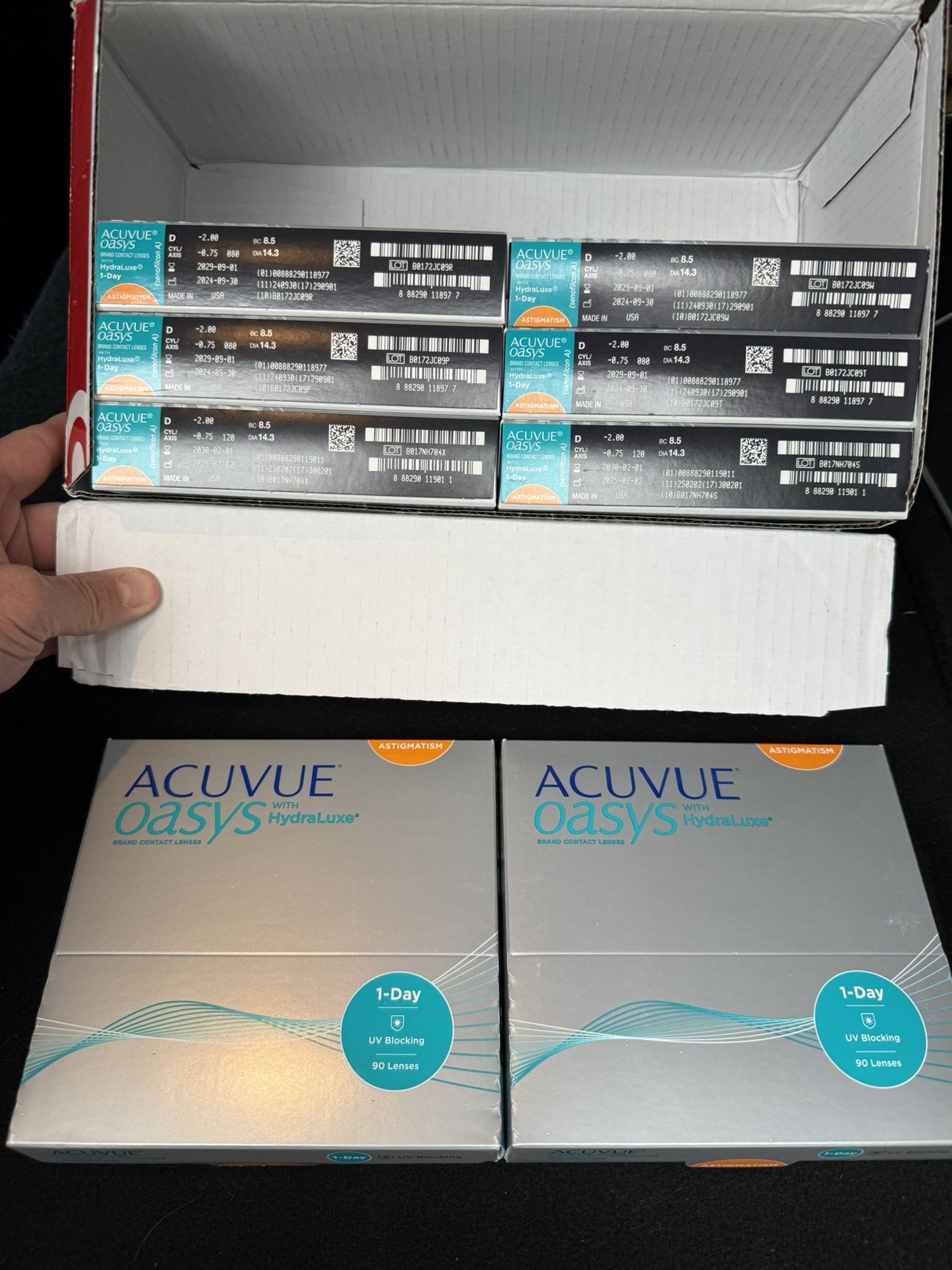 Acuvue Oasys 1-Day Astigmatism (90-pack) –8 Boxes – NEW/Sealed – Exp 2030