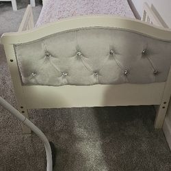 Toddler Bed With Matress Added 
