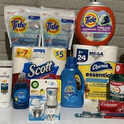 Tide Laundry Detergent House Hold Bundle 