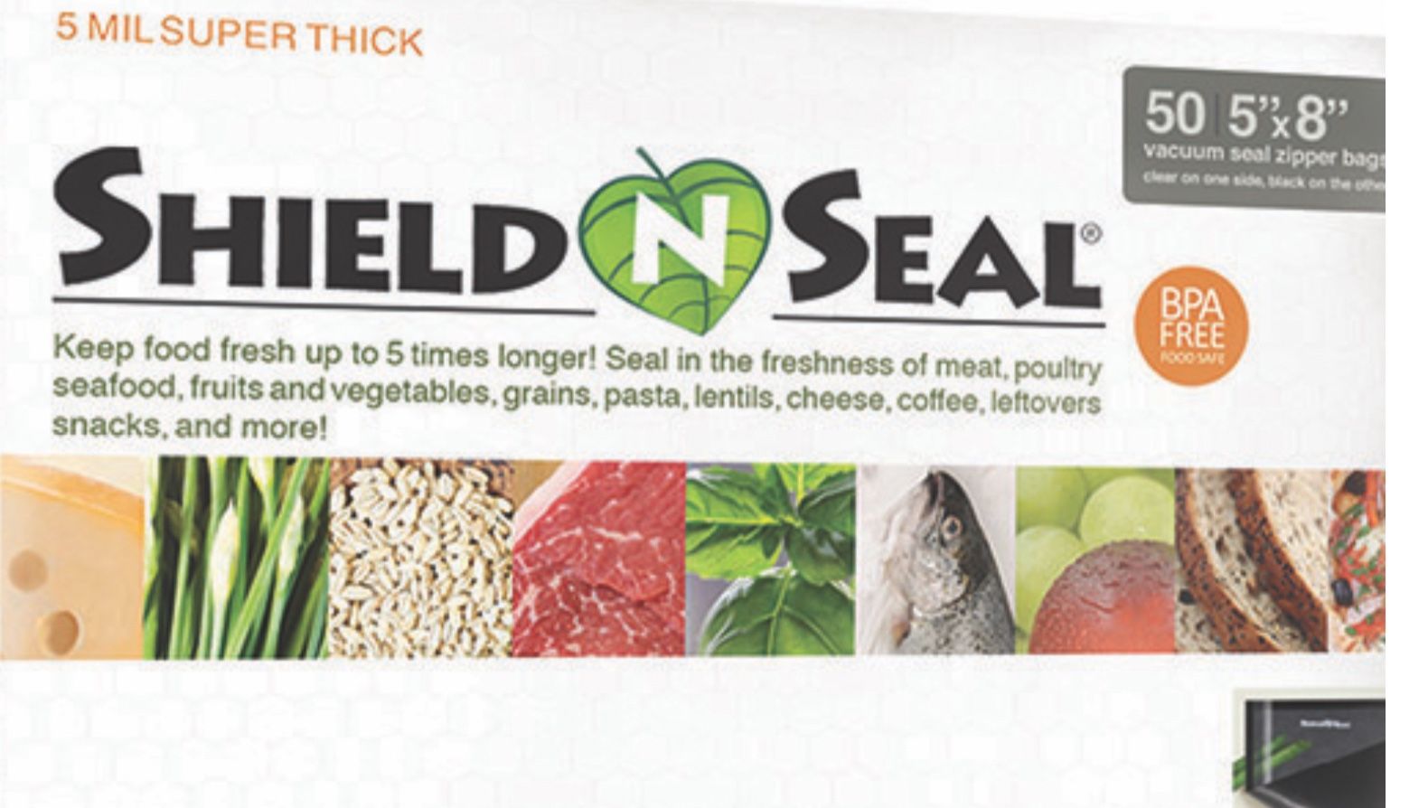 5 X 8 Food Sealer Bags