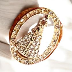 Lady of Aparecida, The patron Saint of Brazil Ring 6.5 approx EUC