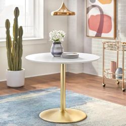 White Top gold Base Table Wayfair