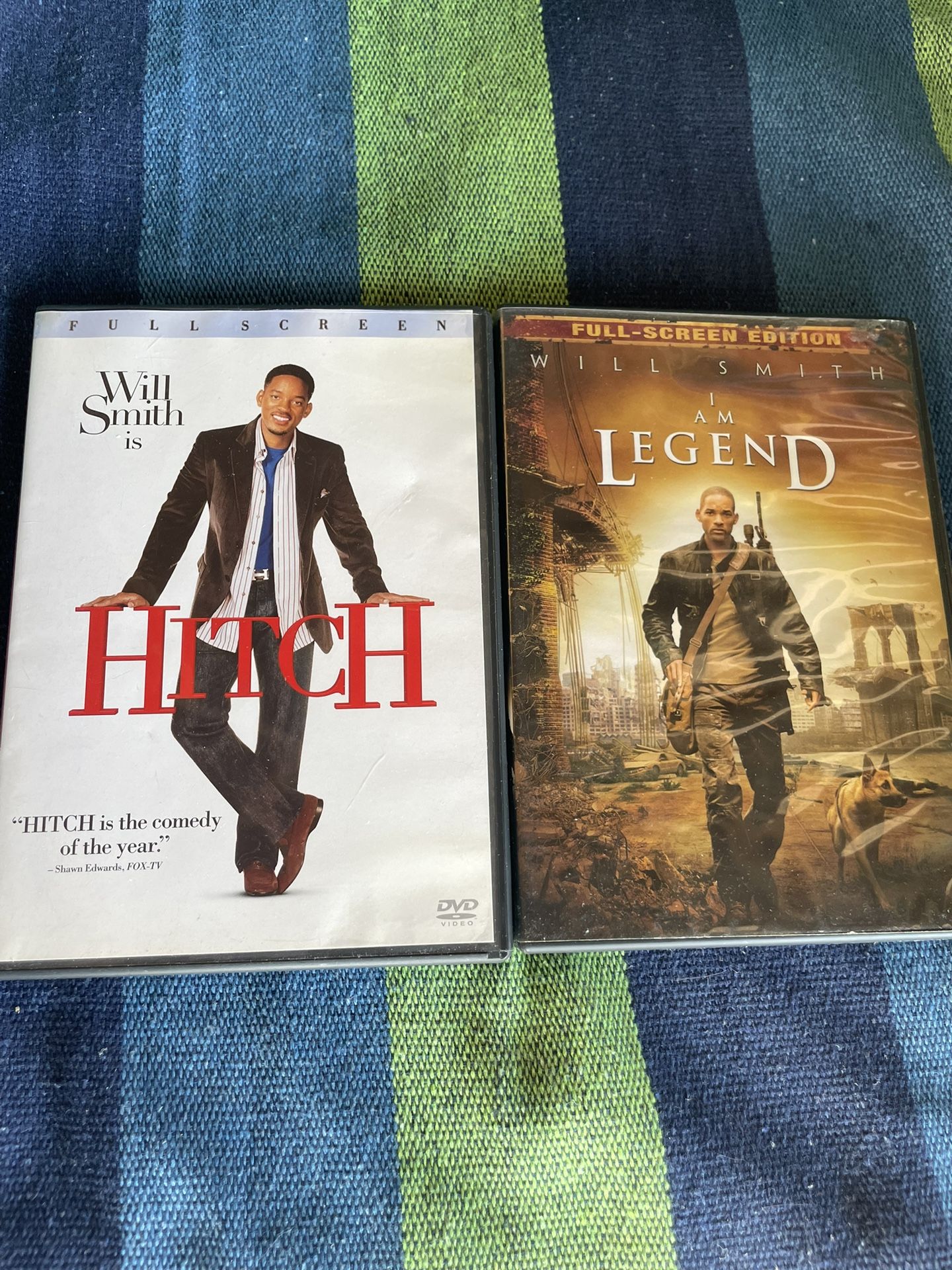 🎬 Will Smith 2‑Movie DVD Bundle – Hitch // I Am Legend – Action // Comedy - $5