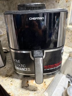 Chefman Air Fryer Black and Stainless Steel
