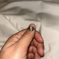 Gold Nugget Ring Size 5 