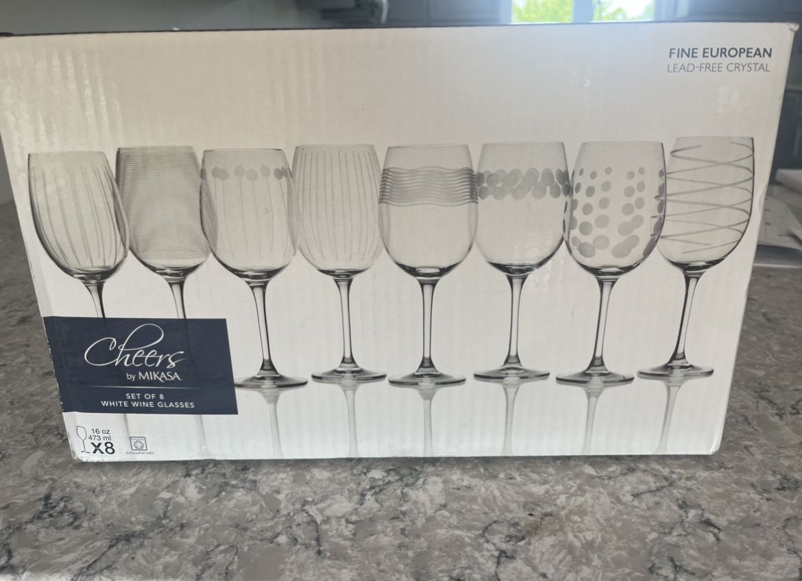 CHEERS by Mikasa, Fine European Lead Free Wine Glasses (8) Brand