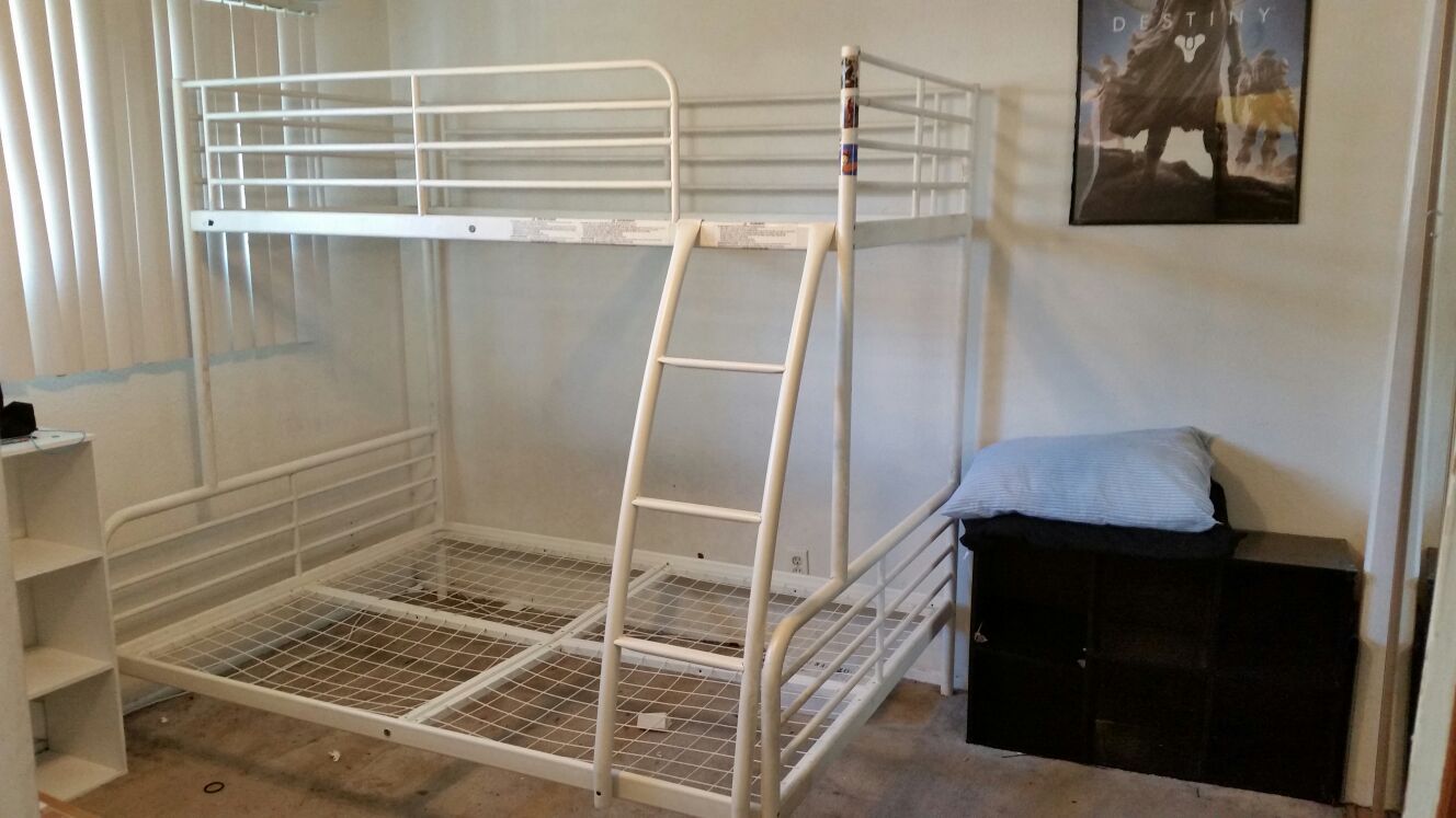 Ikea Tromso bunk bed twin over full Metal frame only