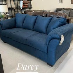 Sofa and Loveseat Set Blue Color Fabrics 🌟No Needed Credit Check 💛 $39 Down Payment with Financing